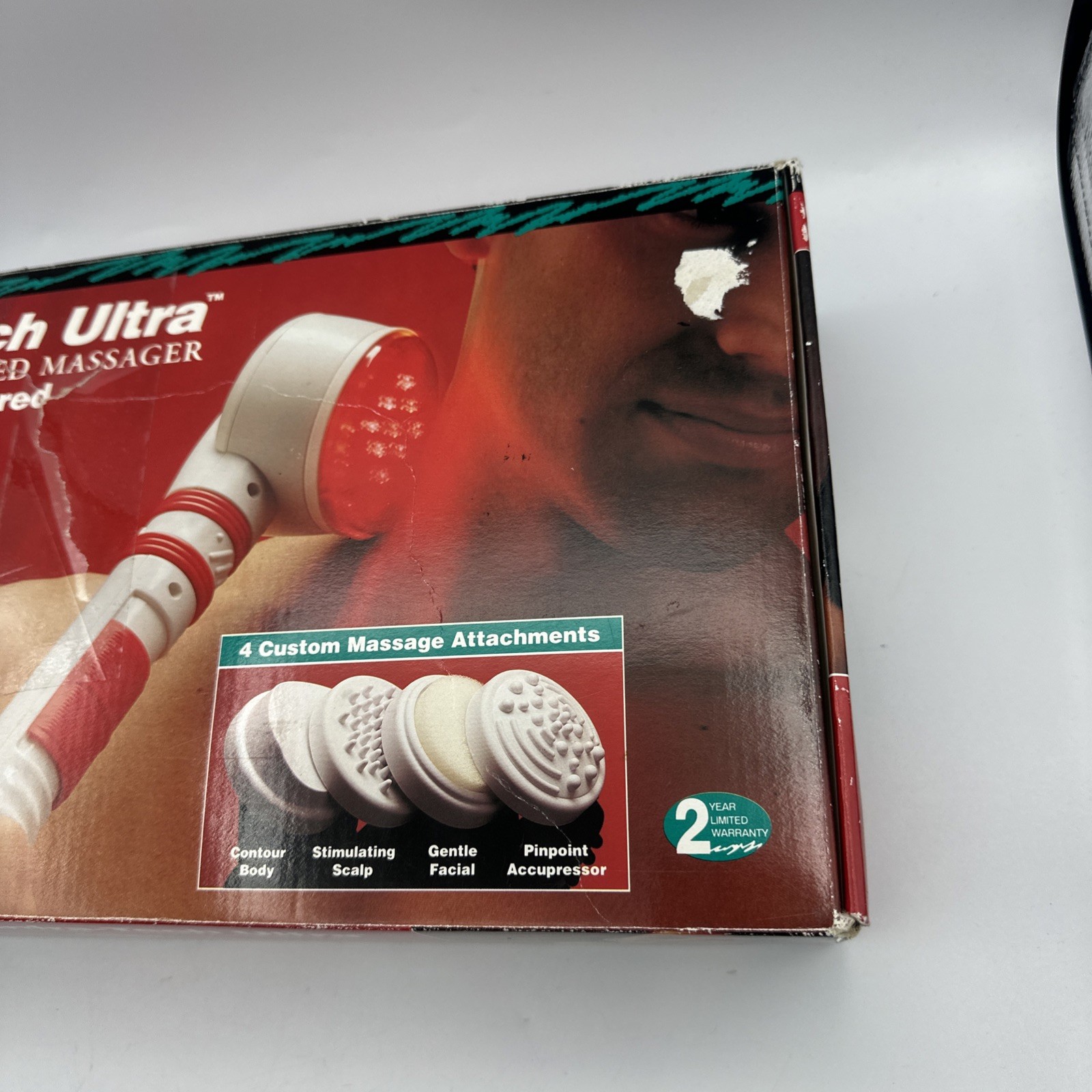 Vintage Homedics Infra-Tech Ultra Deluxe Infrared Handheld Heat Massager QB-60