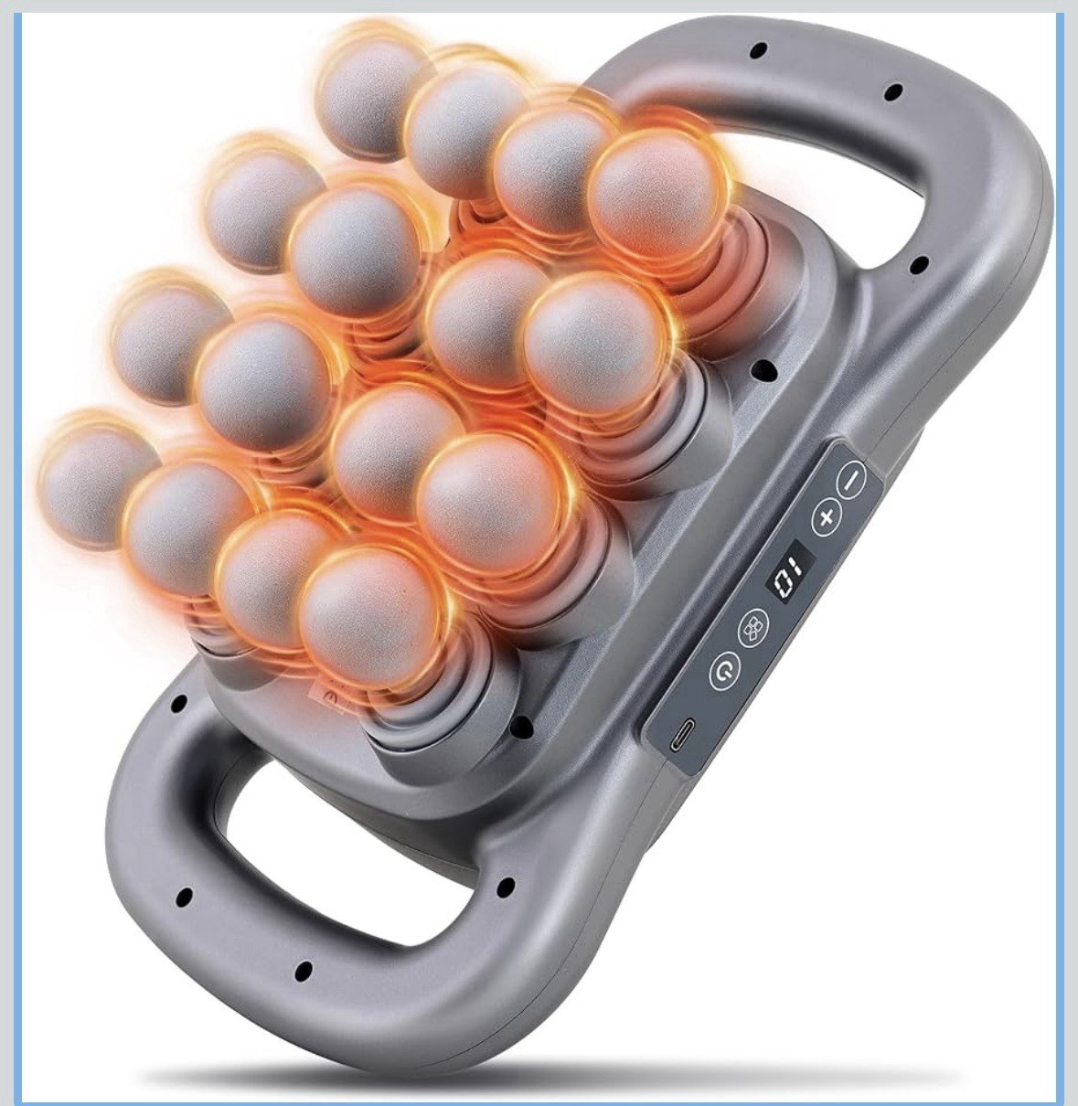 GAXEZO 16 Head Massage Gun Set, Deep Tissue Percussion Massager, 2600mAh Elec…