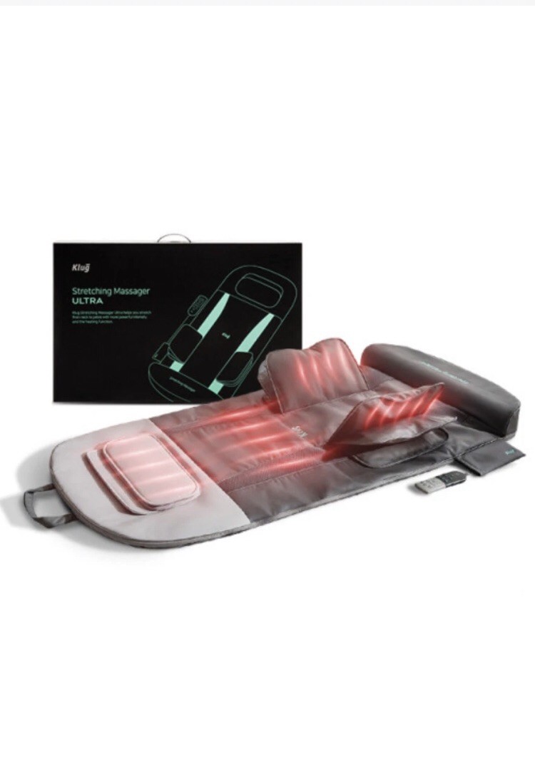 Klug Stretching Massager Ultra, Effortless auto-Stretching Mat Ease Back & Neck