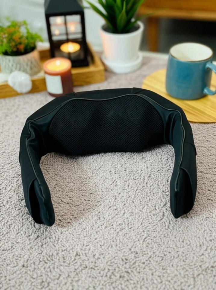 Shiatsu Back Neck and Shoulder Massager with Heat Deep Tissue 3D Kneading Pillow