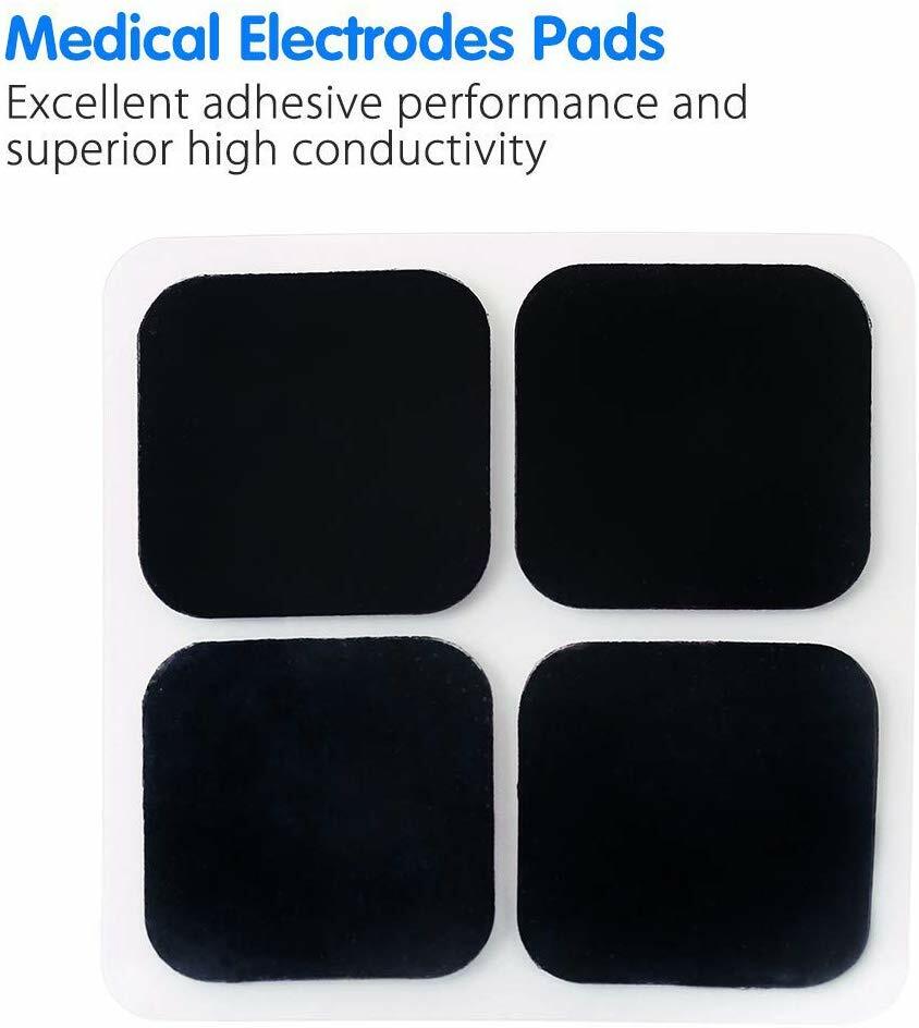 40PCS Snap On Replacement Electrode Pads For TENS Unit Self Adhesive 2″x2″ White
