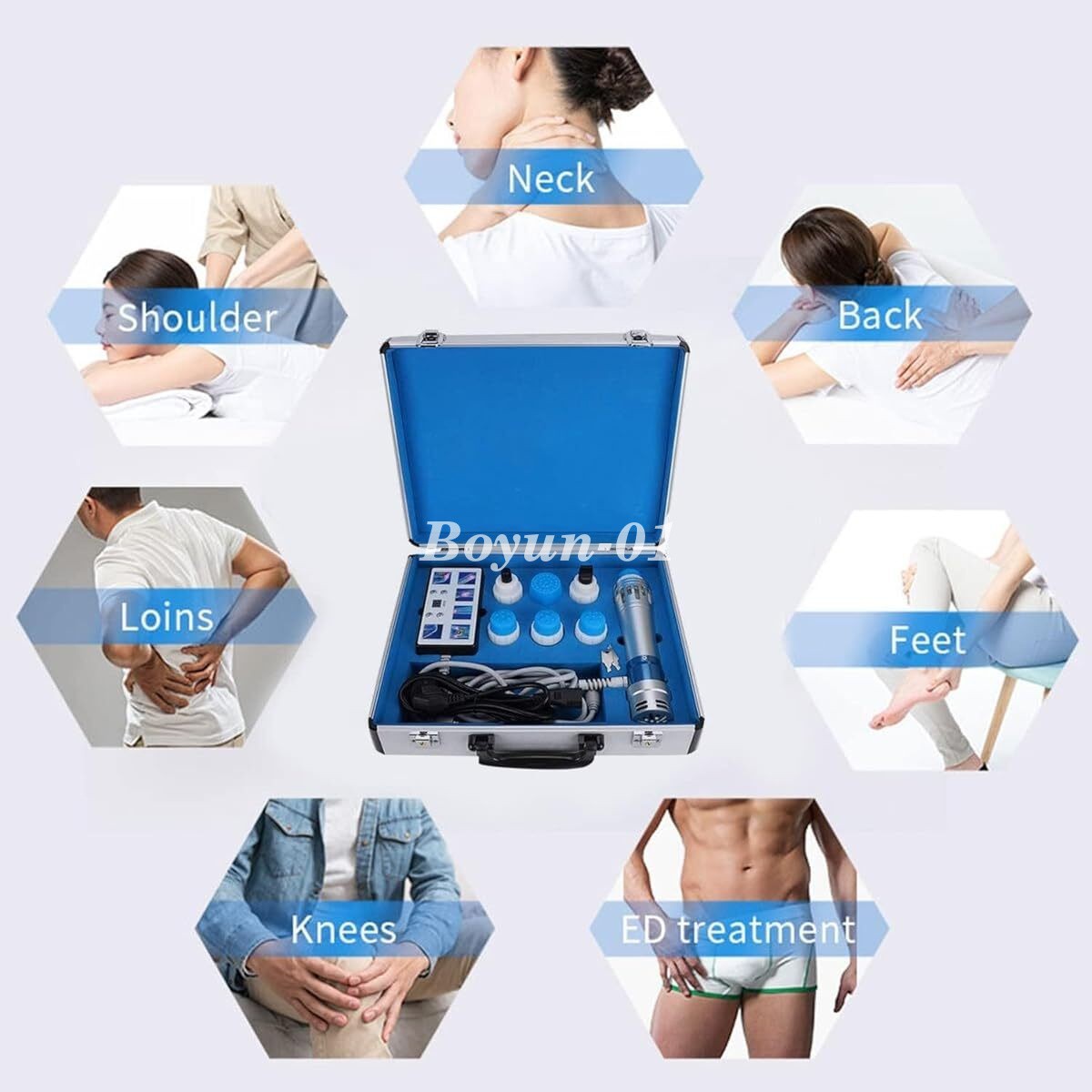 Portable Shockwave Therapy Machines Pain Relief Multi-Functional Body Massage