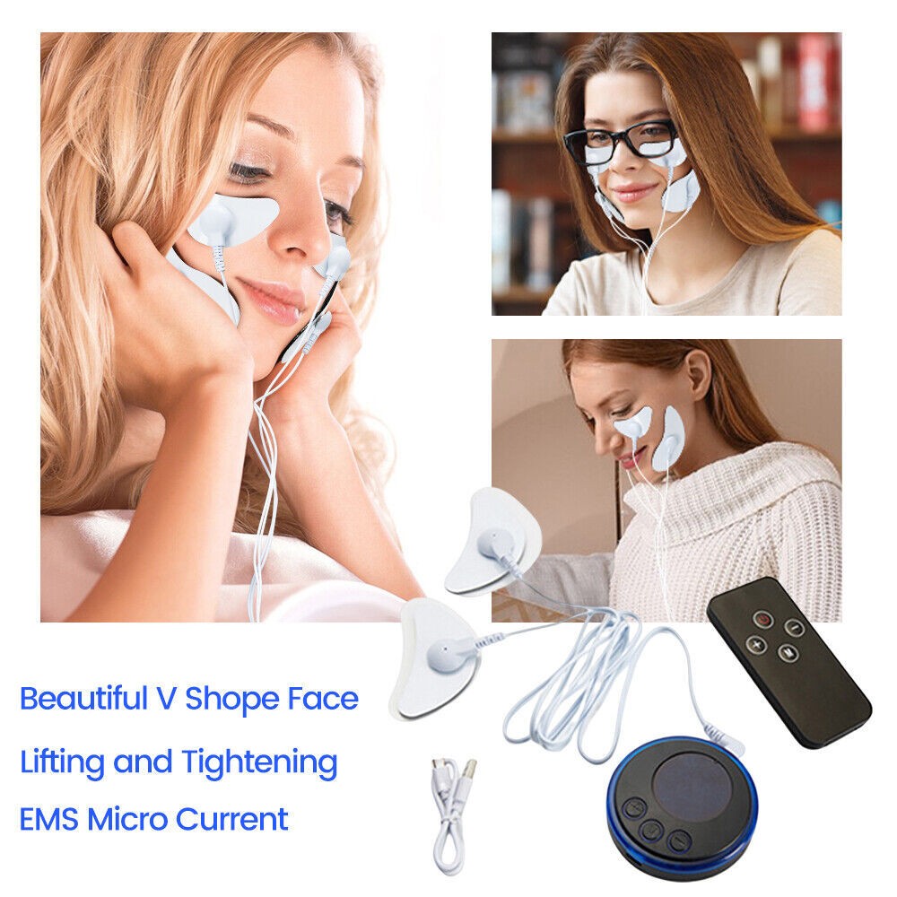EMS Facial Body Muscle Stimulator Electrode Face Cheek Slimming Beauty Massager