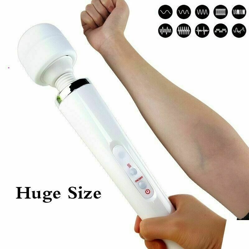 Corded Handheld Massager Full Body Vibrating MassageTherapy Motor 20Speed