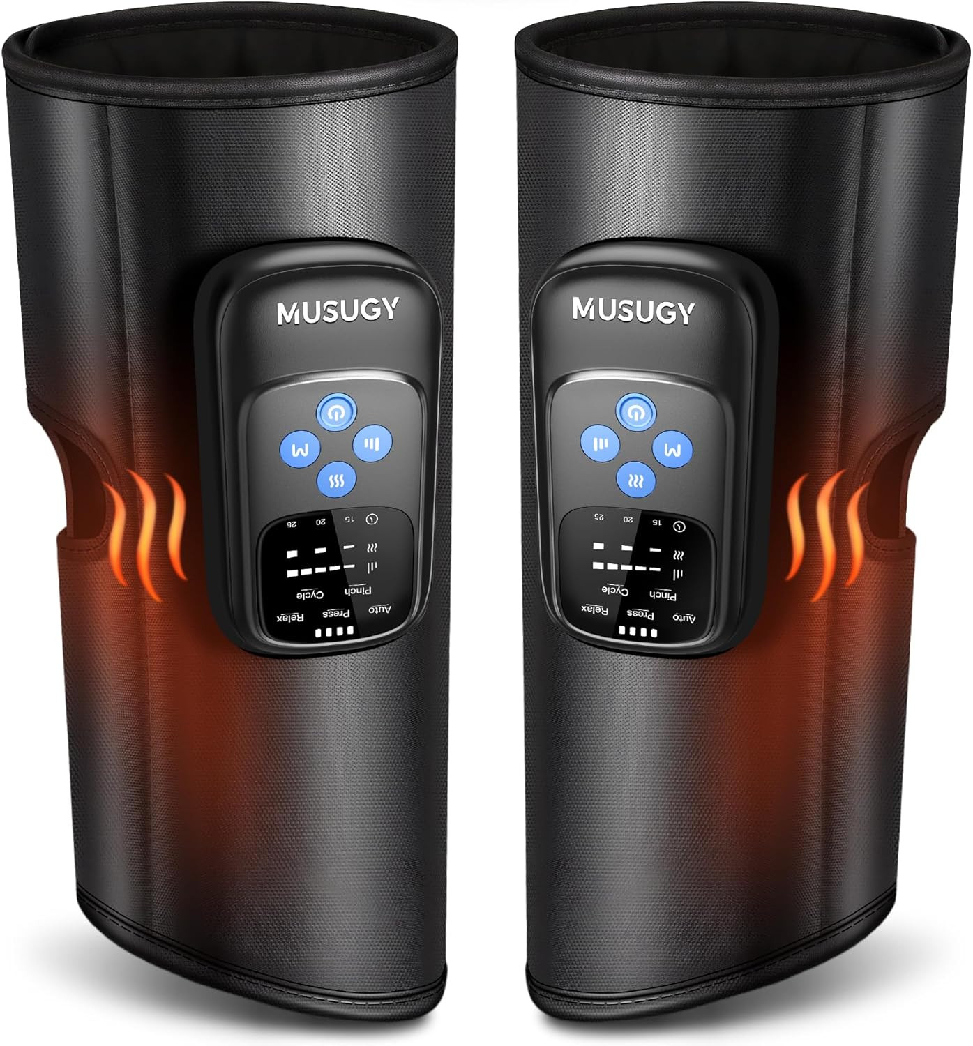 Cordless Calf Massager with Heat and Compression : Rechargeable Leg Compression