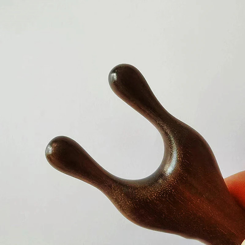 Massage Comb Sandalwood Body Meridian Deer Antlers Wide Tooth Acupuncture Help