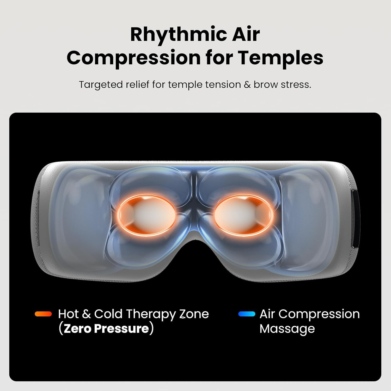 Bob and Brad EYEFLOW Eye Massager with Heat Cooling Sleep Compress Eye Mask