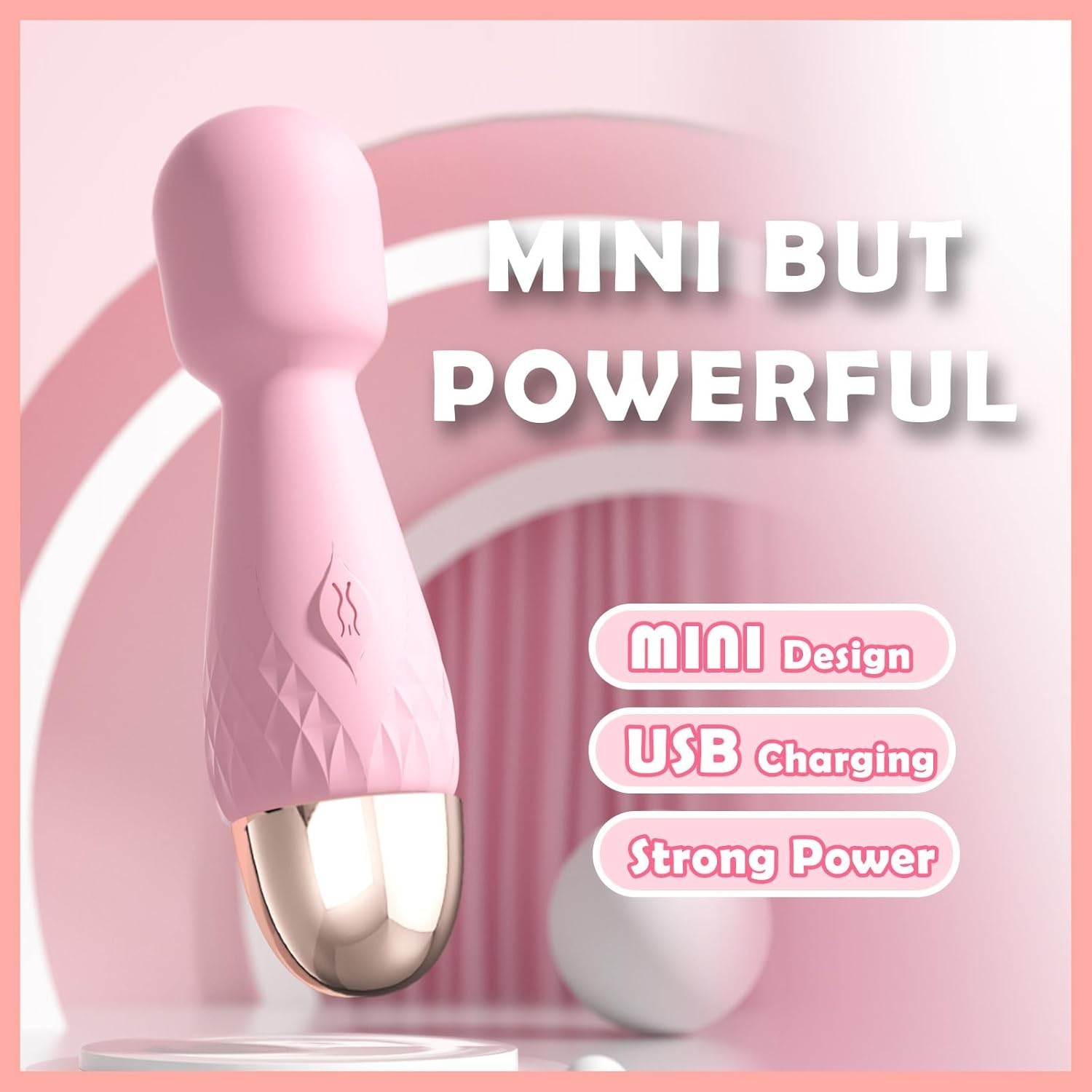 Travel-Friendly Mini Electric Muscle Massager – 10 Modes, Hypoallergenic Design