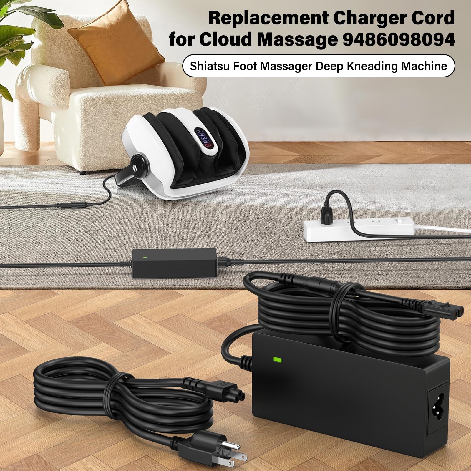 24V Foot Massager Charger Fit for Cloud Massage Shiatsu Foot Massage Machine …