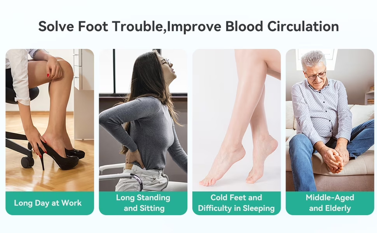 Foot Massager with Vibration & Heat for Pain Relief, Remote Control,Mother’S Day