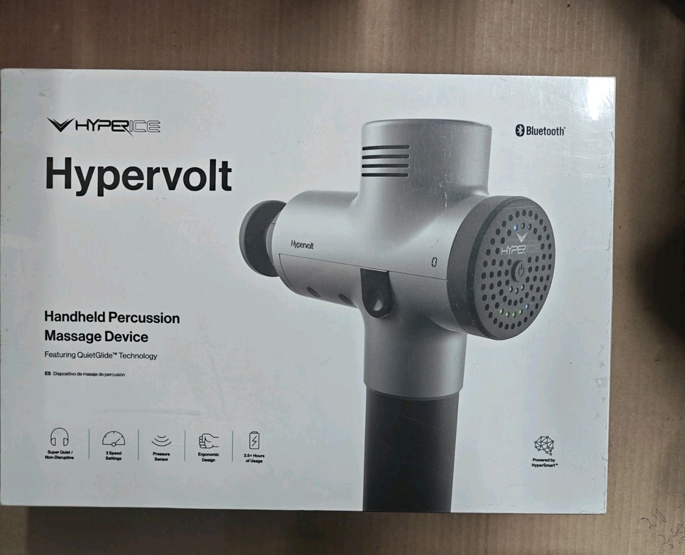 Hyperice Hypervolt Bluetooth Percussion Massage Device – Silver (53100 038-00)