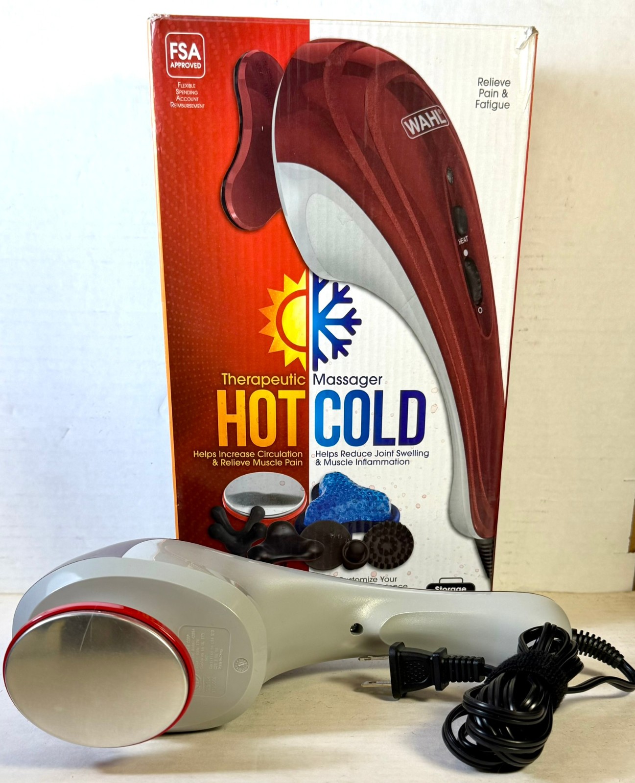 Wahl Hot Cold Therapeutic Heat Electric Corded Massager Excellent Condition #797