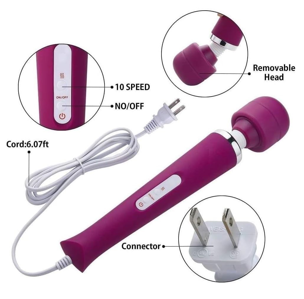 Finever Power Massager Big Tool Electric Foot Neck Back Hand As Picture Show