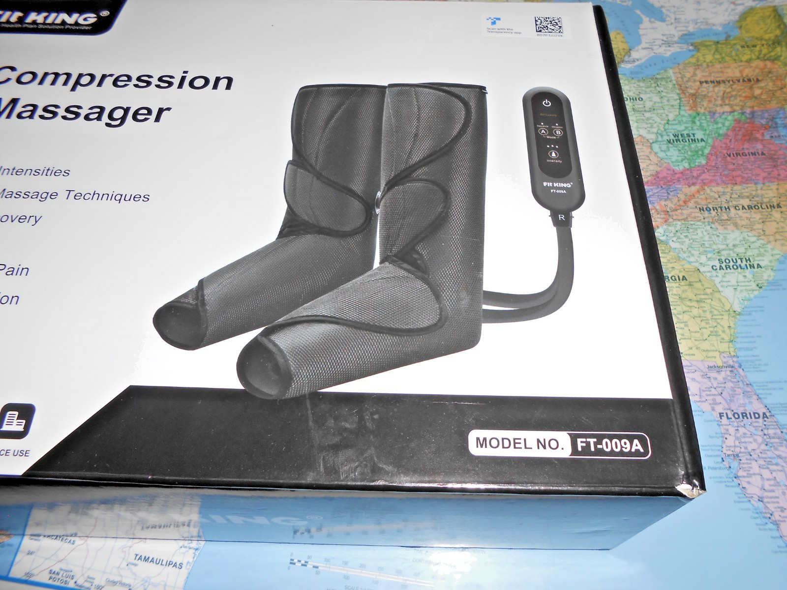 New – Fit King Air Compression Leg Massager, Model: FT-009A.