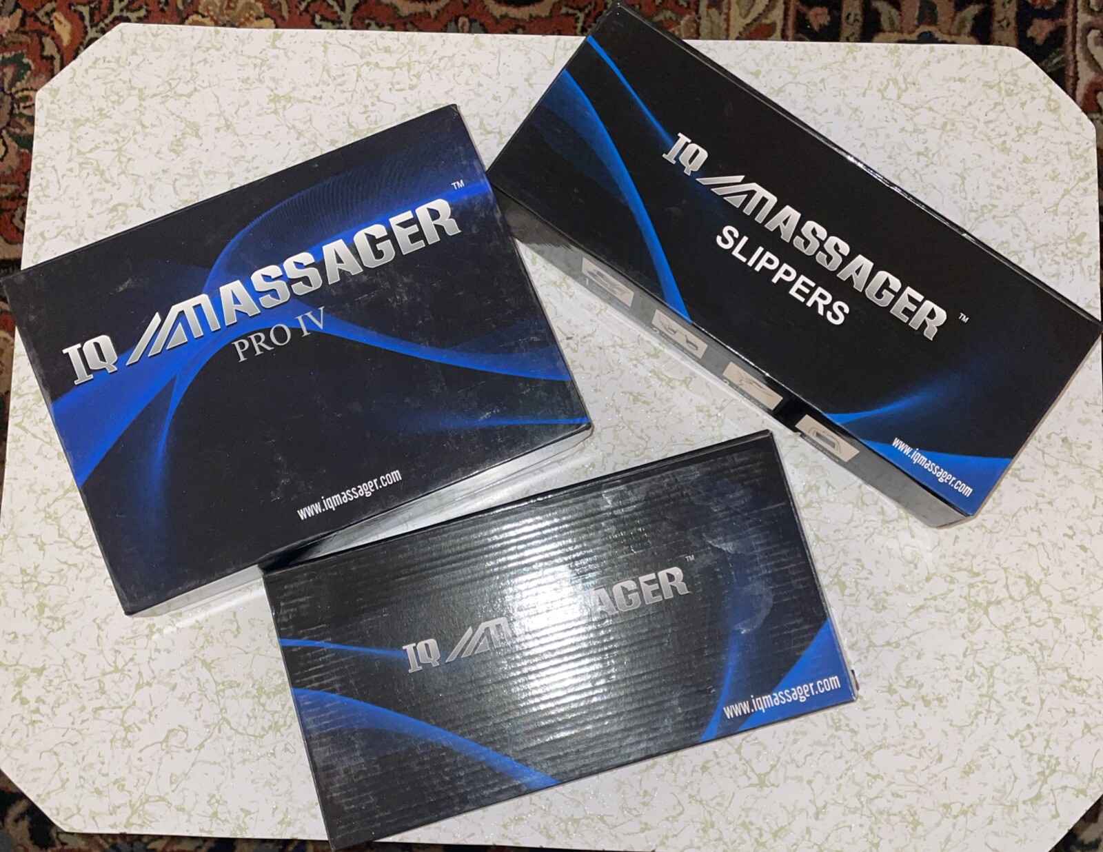 IQ Massager Pro IV Massager BELT & SLIPPERS & Unit Original Owner NEW IN BOX