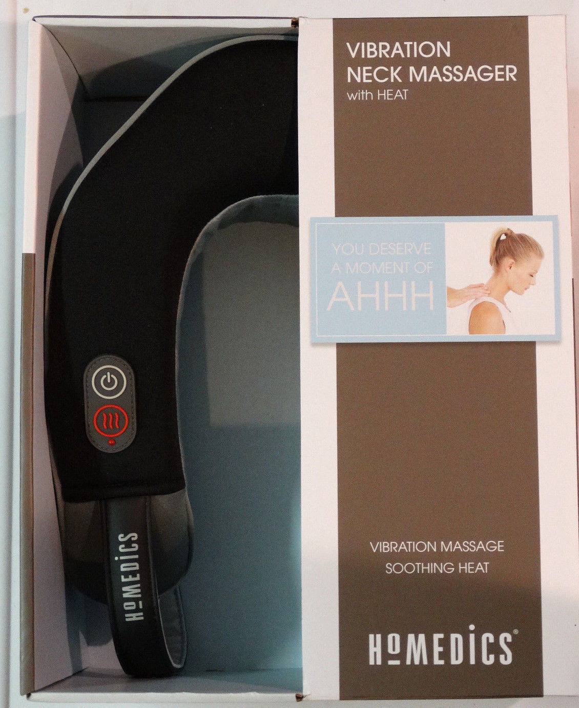 New! Homedics Vibration Neck Massager w/ Heat