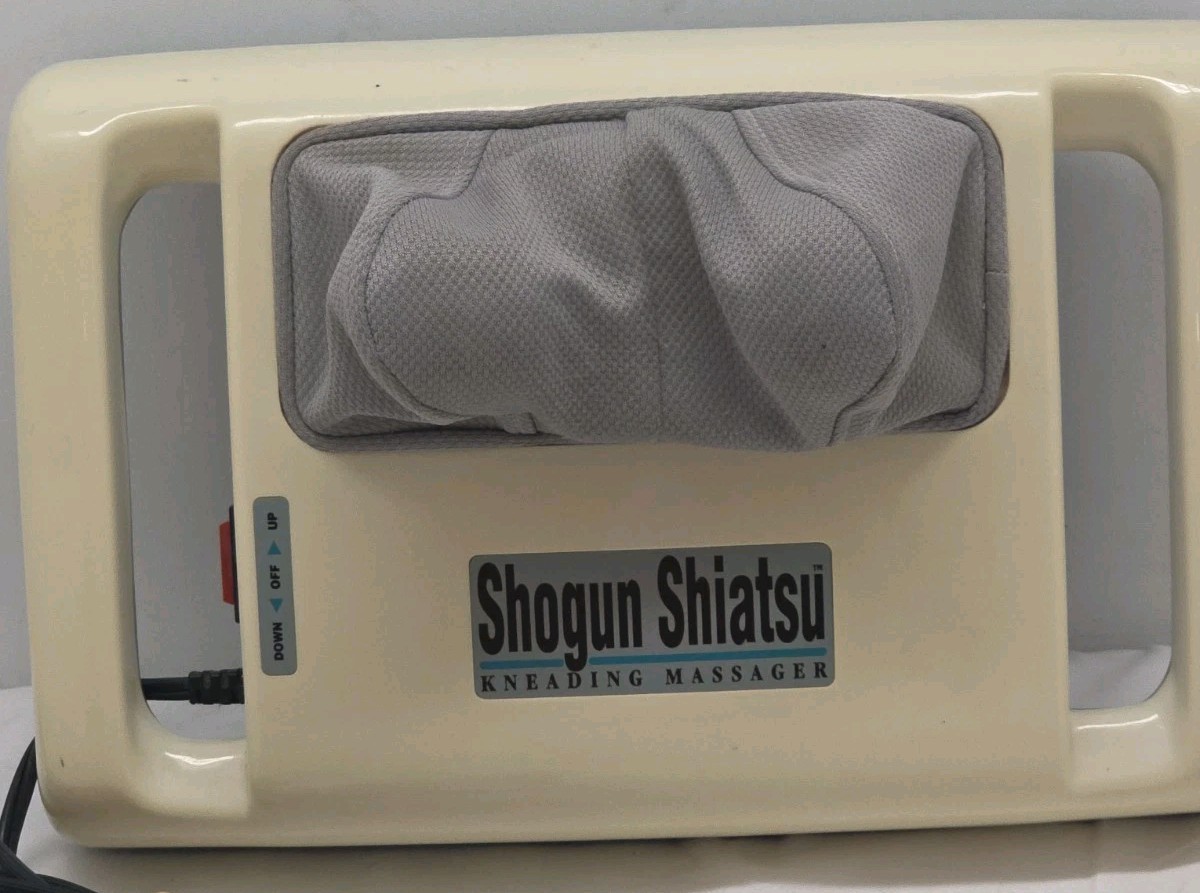 Vintage Shogun Shiatsu Kneading Massager Handheld Corded Electric Teated!