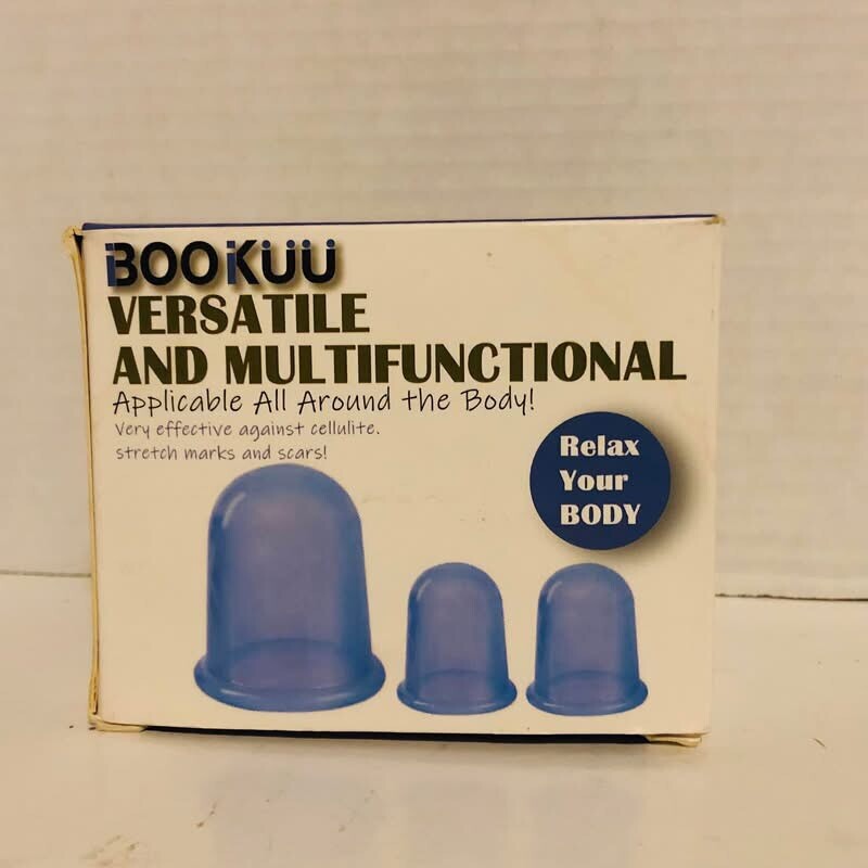 3 Silicone Cupping Jars Anti Cellulite Boost Circulation Relieve Muscle Pain New