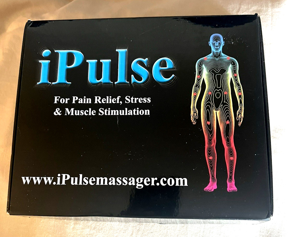 NEW Rechargeable iPulse Muscle Stimulator Pulse Massager Portable Compact