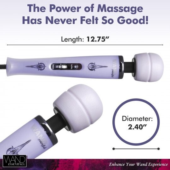 Wand Essentials 8 Speed Turbo Pearl Full Body Vibrating Massager Massage Plug In
