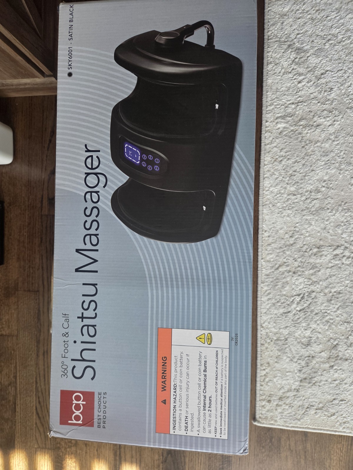 BCP 360 Foot & Calf Shiatsu Massager with Heat