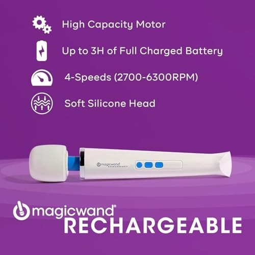 Rechargeable Cordless Personal Massager with Pin Point Massage Attachment