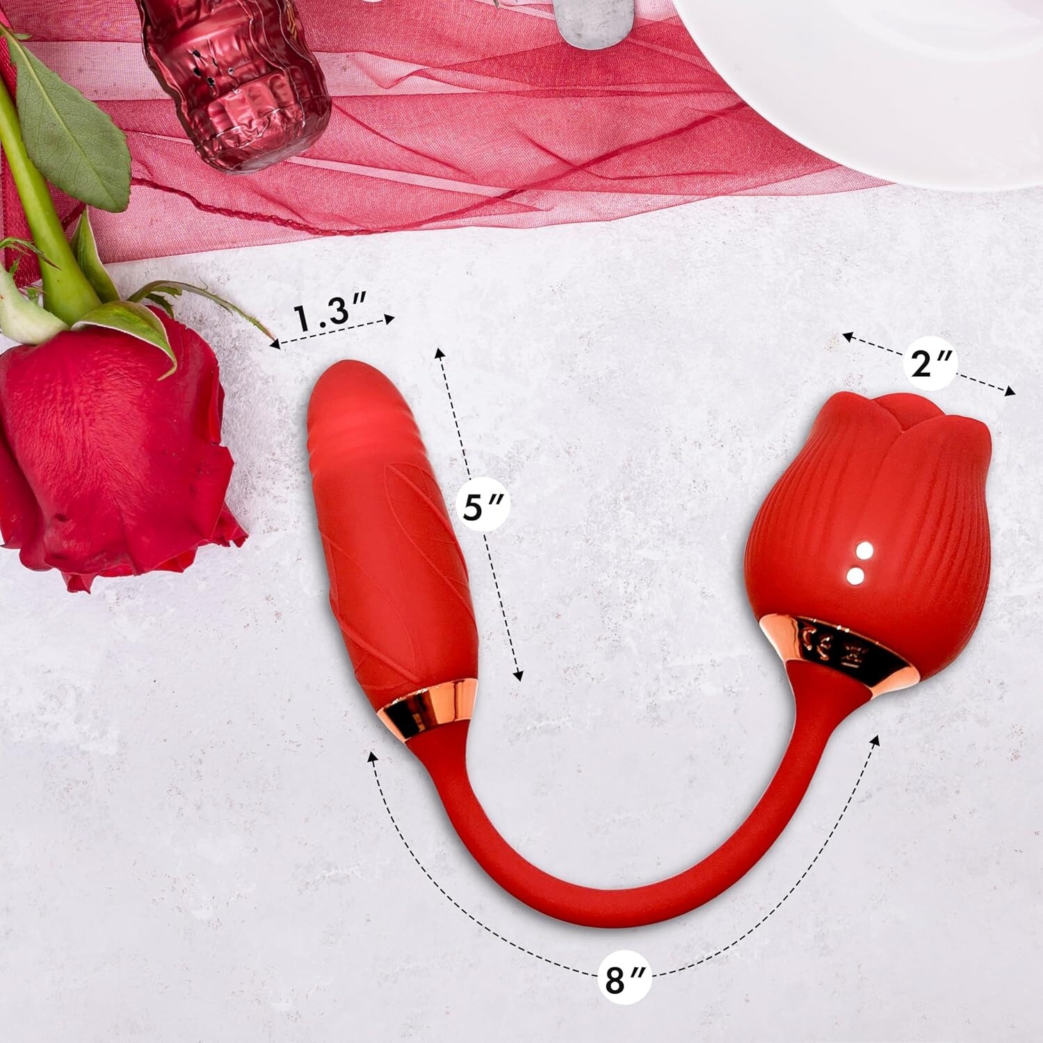 10 speed Rose Female Anniversary Female Birthday Gift Massage Tongue Licking NEW