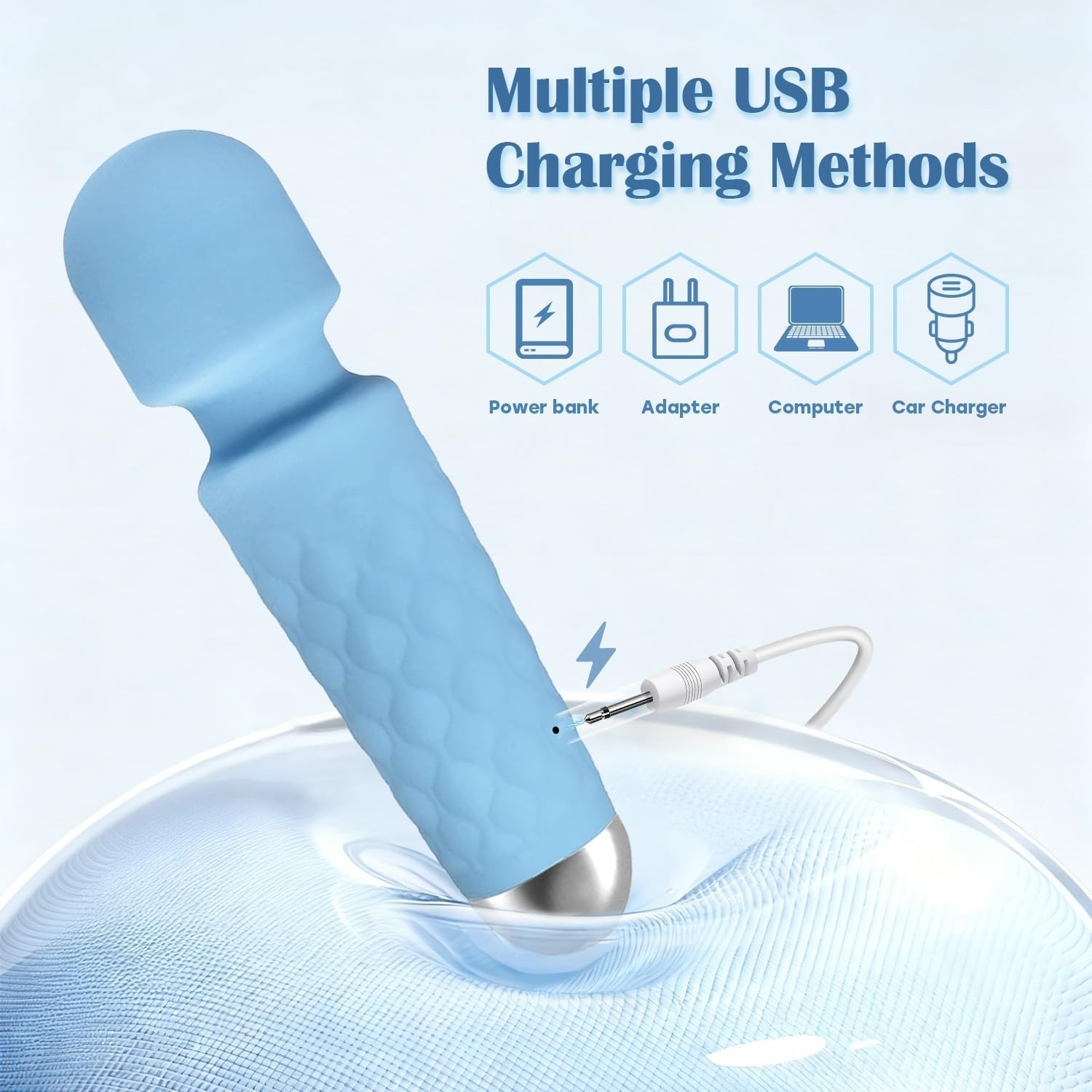 Compact USB Rechargeable Massage Device – Waterproof, Lightweight, and Versatile