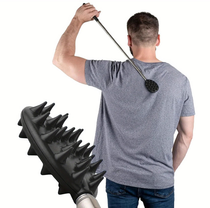 1pc Adjustable Cactus Back Scratcher Extendable Massager Itch Relief Tool – NEW