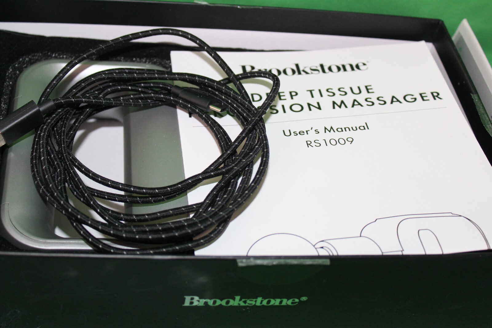 Brookstone Touch Control Deep Tissue Percussion Massager RS1009-SIA