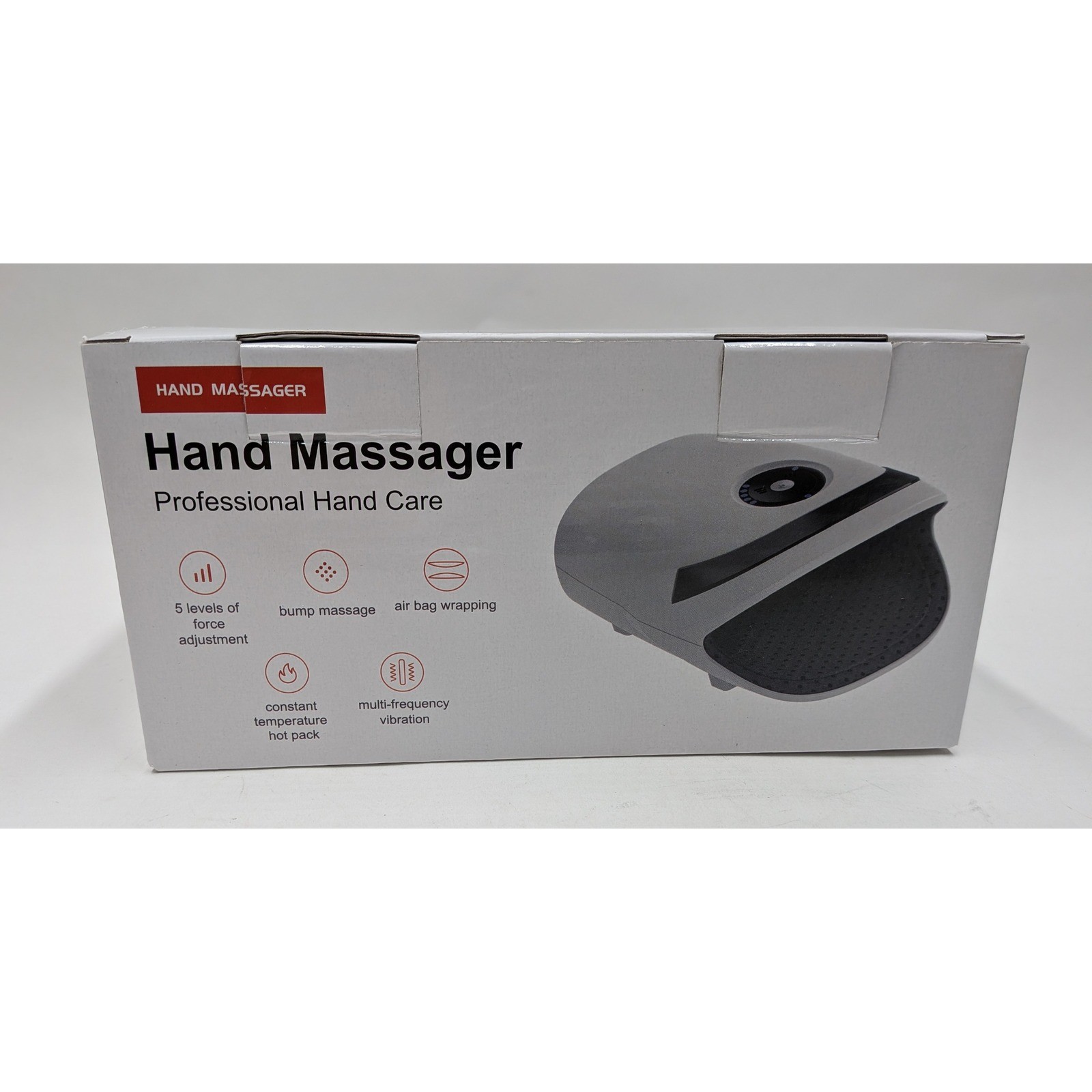 Smart Hand Massager NX-S168 White Heat Vibration Air Compression Cordless S168