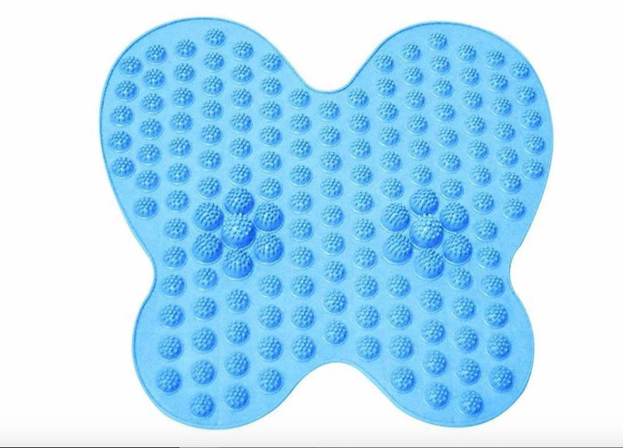 New 36.5cm Massage Reflexology Mat Washable Foot Pain Relief Mat Butterfly Shape