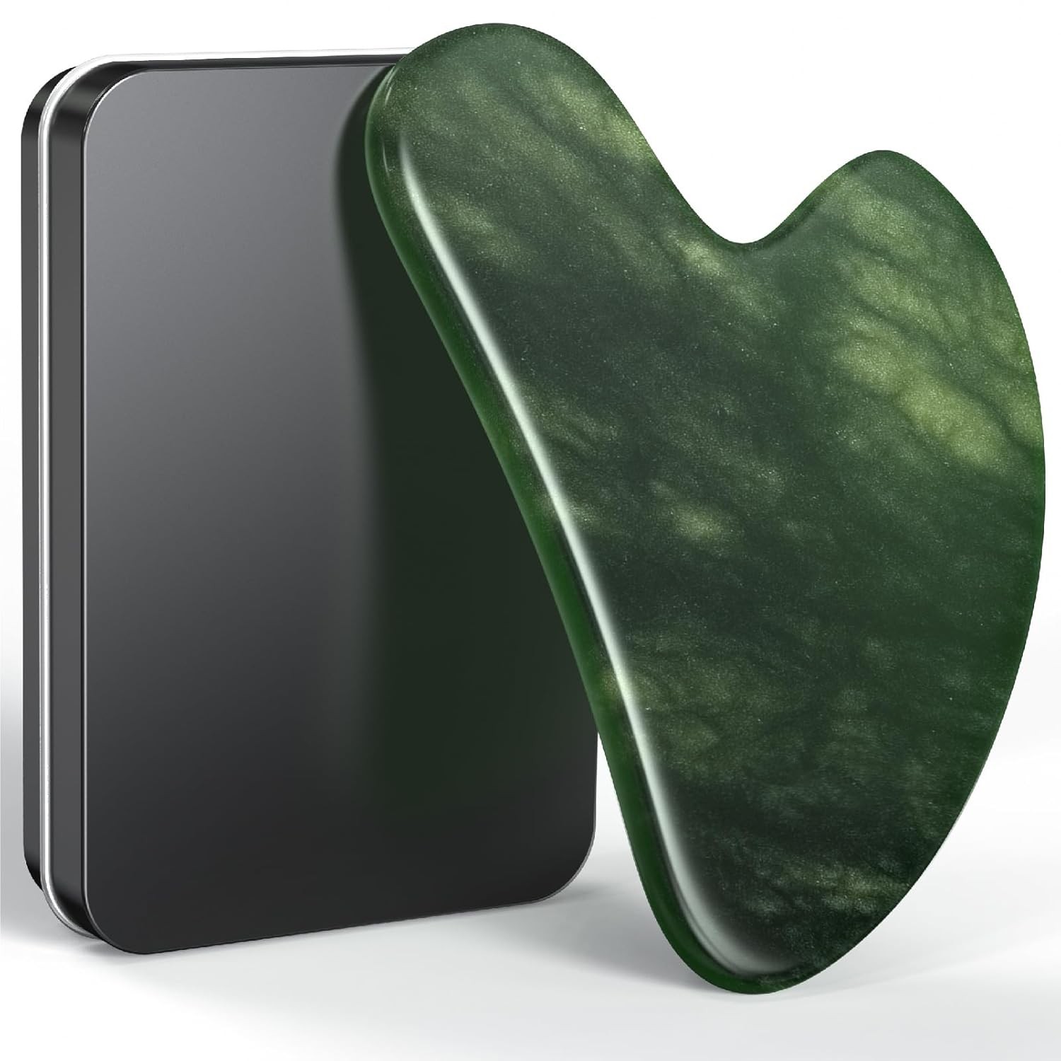 Gua Sha Tool Natural Jade Stone Facial Guasha Tool for Face Massage Therapy