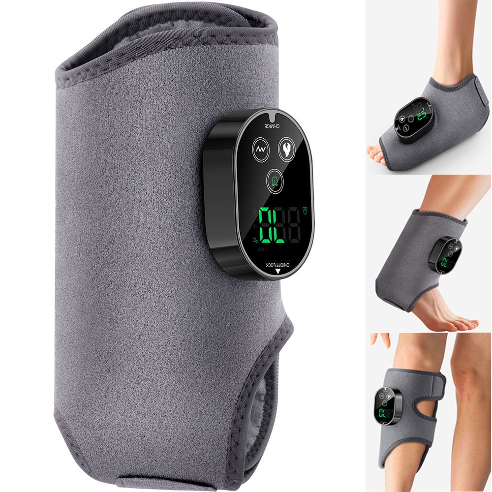 Electric Foot Ankle Massager Relieve Ankle Pain 6 Heat Levels, 3 Vibration Modes