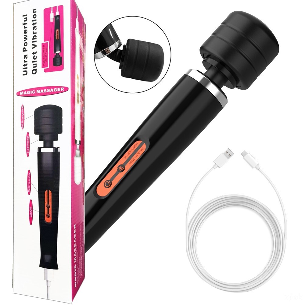Handheld Massager Wand Vibrating Massage Magic Full Body Therapy Motor 20 Speed
