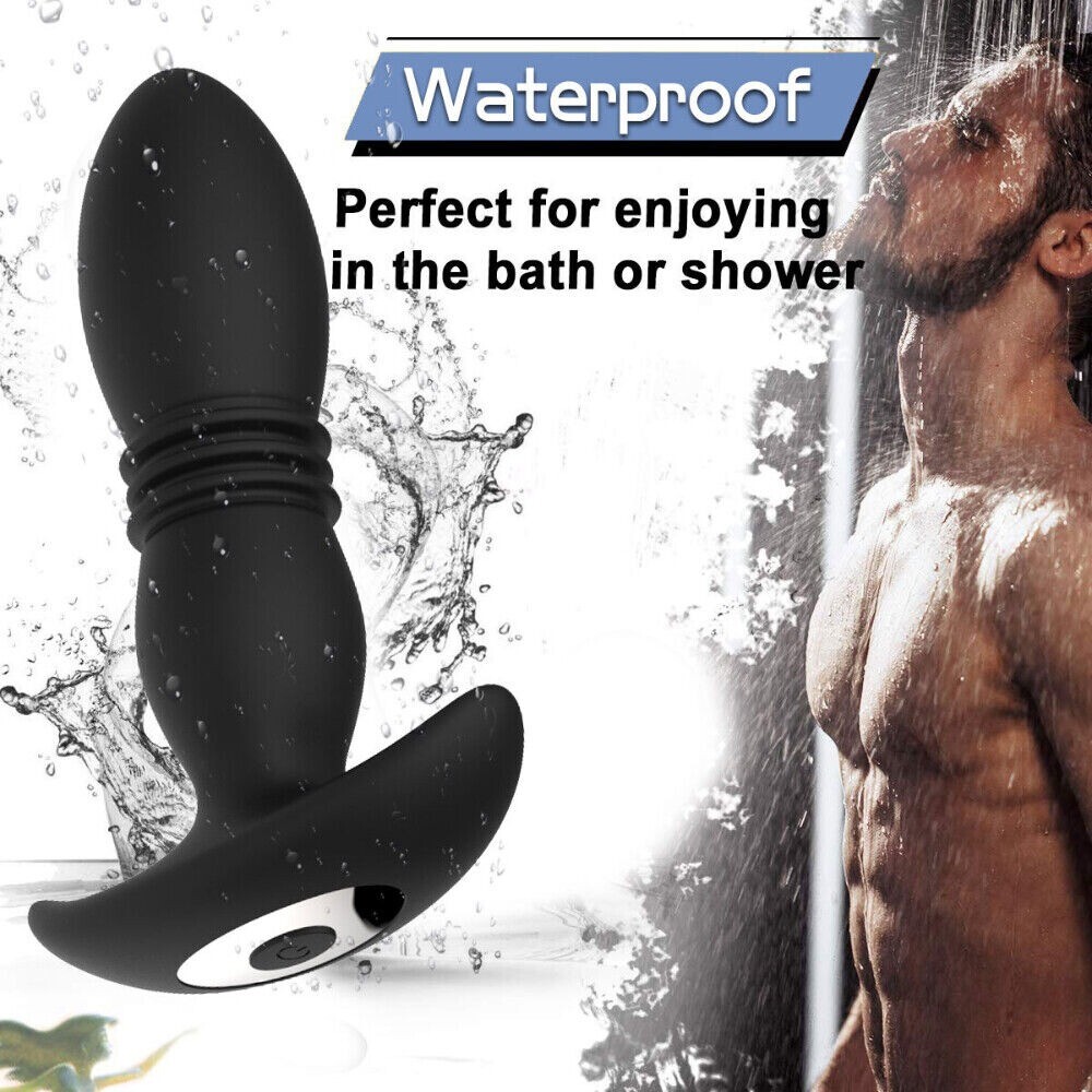 Male-Prostate-Massager-Thrusting- Massage-Full Body-Vibrator-Remate-Control-USA