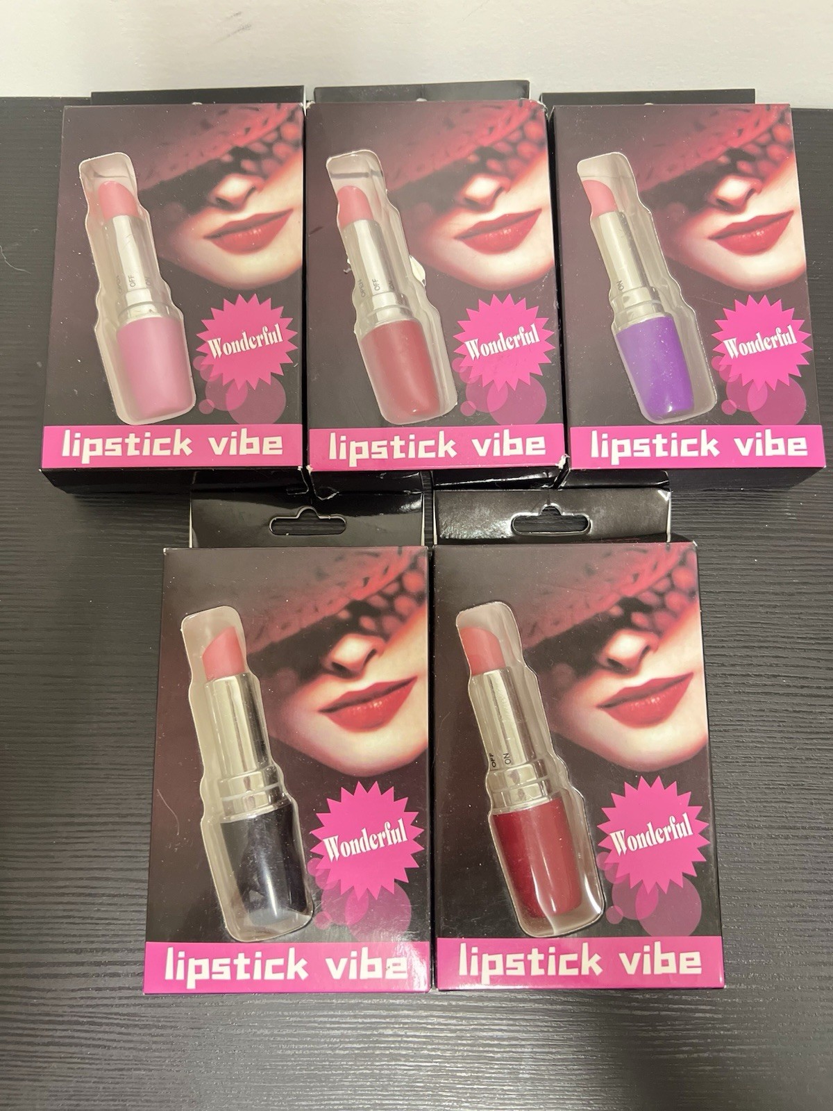 5 piece Lot lipstick Vibrators Party Pack 5 Colors Best Seller