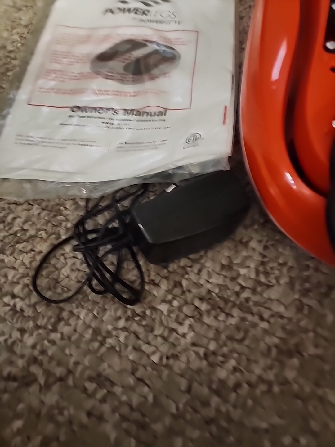Powerfit PowerLegs Power Legs Vibration Foot Massager W/ Power Supply