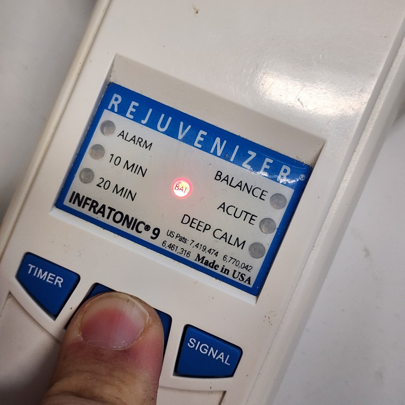 Sound Vitality Rejuvenizer Infratonic 9 Pain Management Parts Only Bad Battery