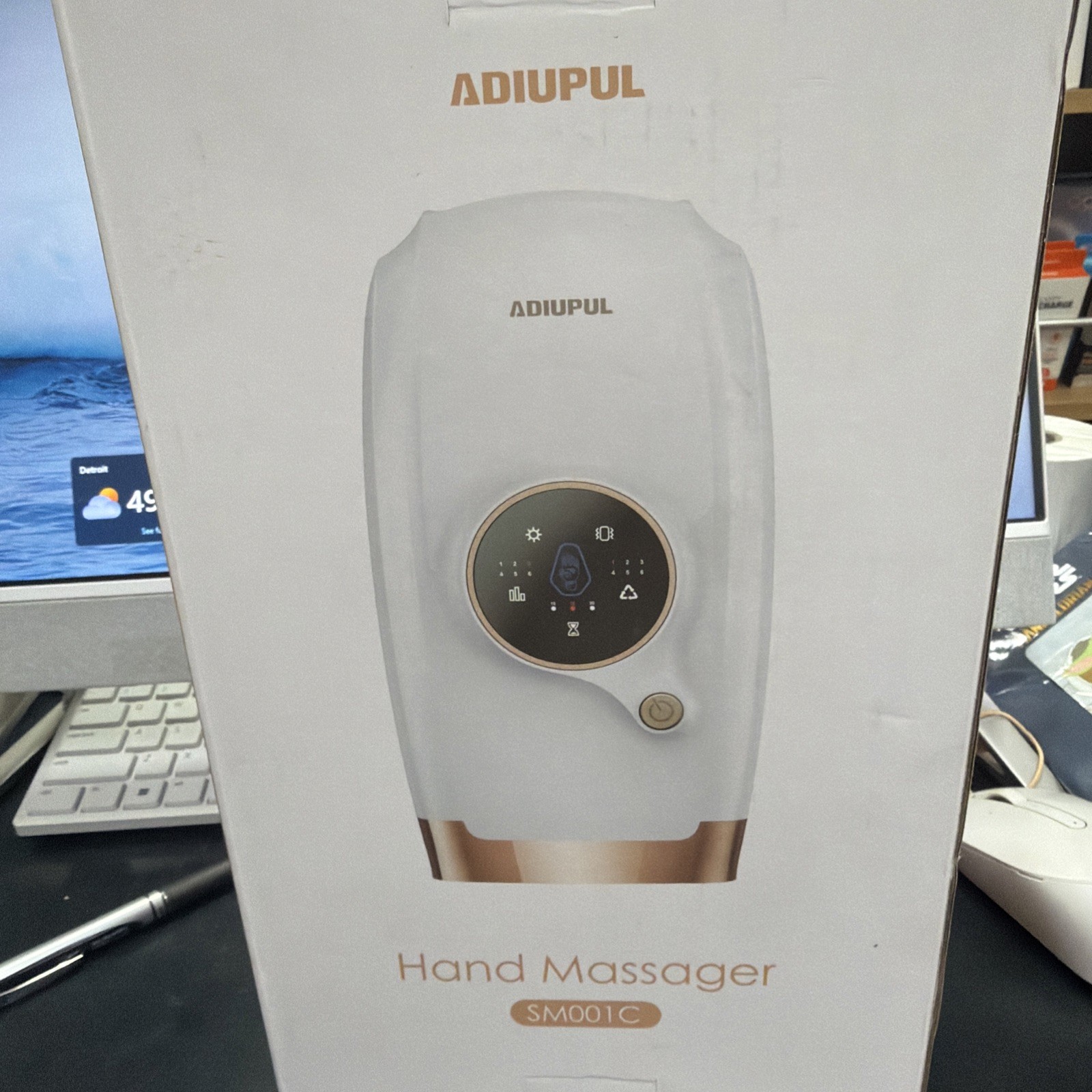 ADIUPUL Hand Massager White Bronze for Hand Model SM001C MPN SM001C
