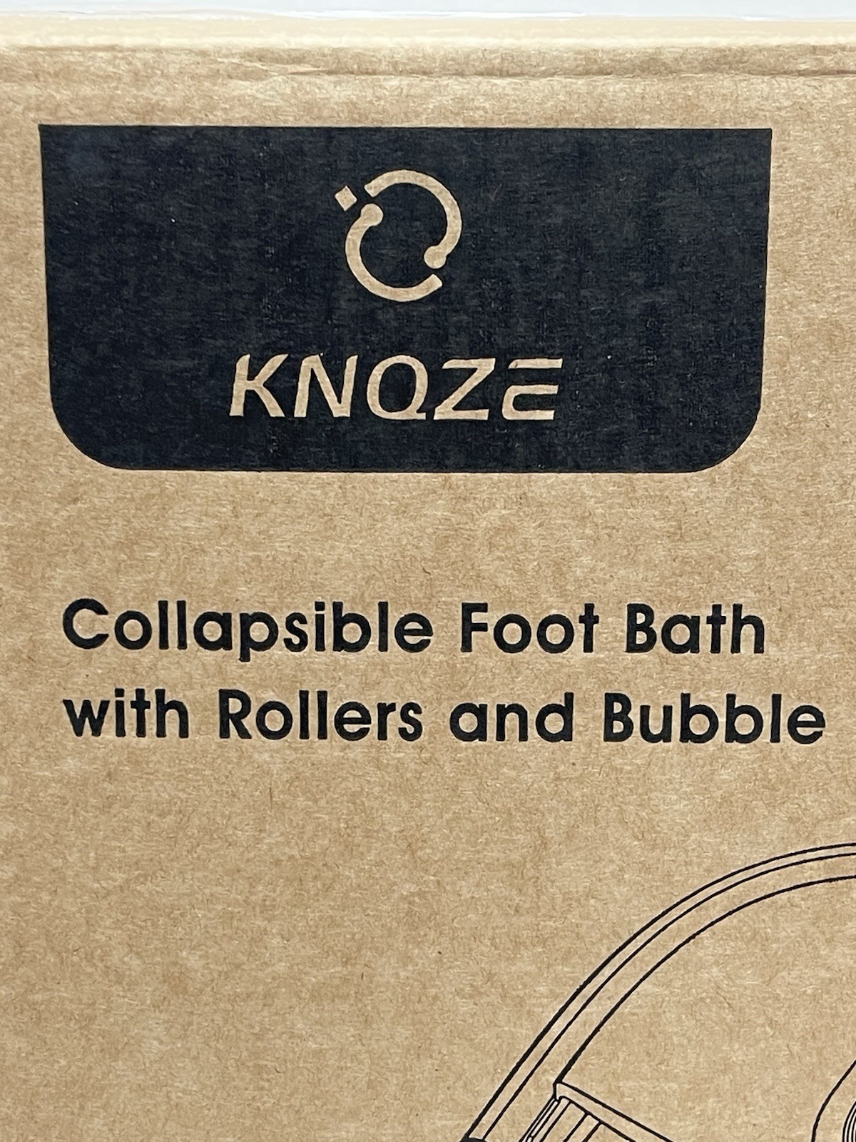 KNQZE SPA10 Foot Spa Bath Massager Heat Bubbles Full Rollers – Brand New