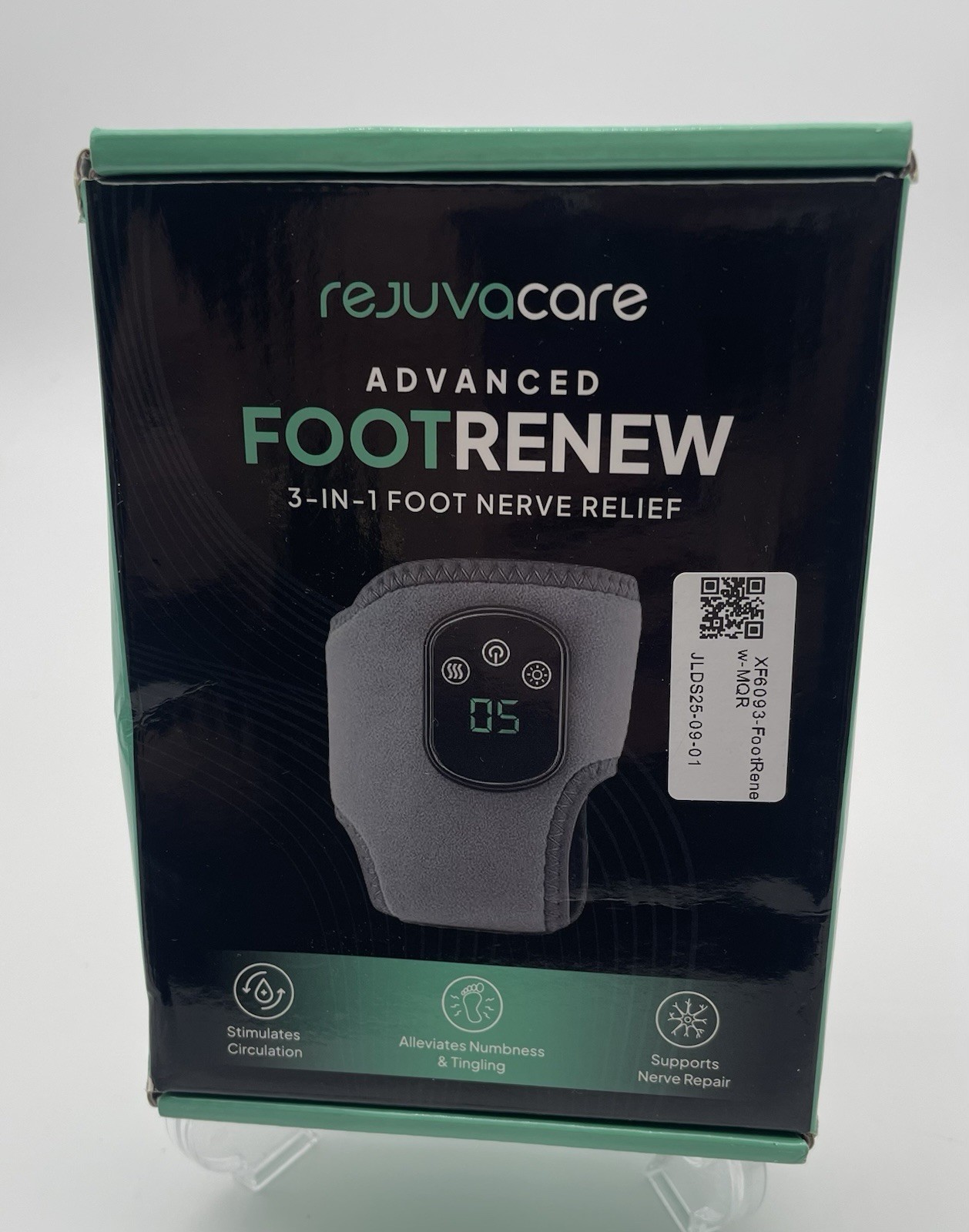 Rejuvacare Advanced Foot Renew 3-In-1 Foot Nerve Relief Massage 5 Heating Levels