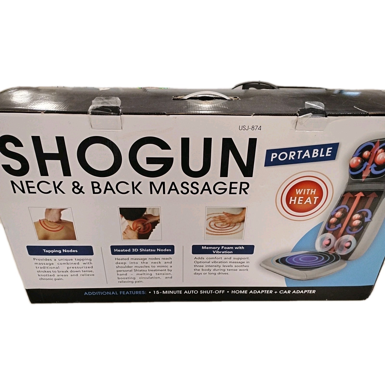 [Open Box] Daiwa Felicity Heated Shogun 4D Shiatsu Kneading & Tapping Back Seat