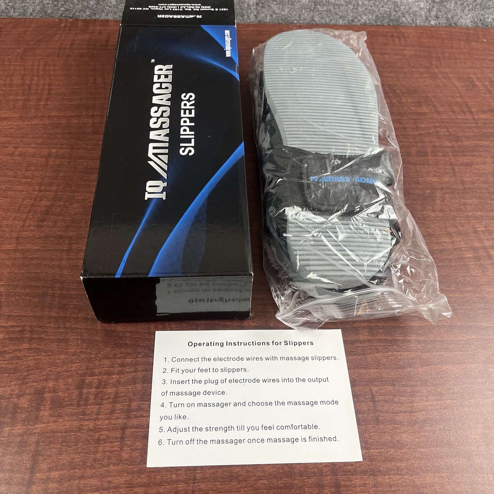 IQ Technologies Massager Slippers for Socksto Tens Device Authentic NIB