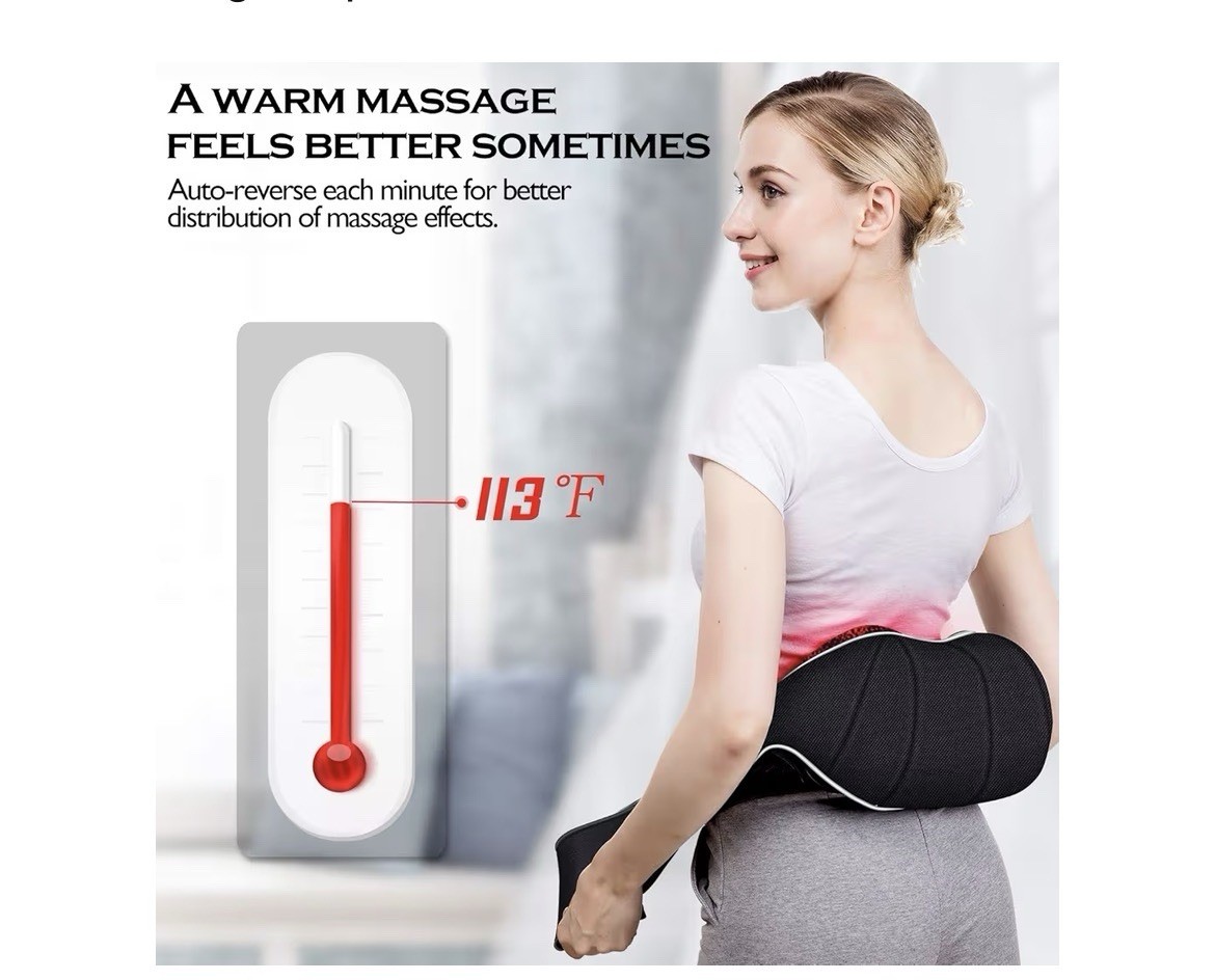 Massager with Heat 16 Heads for Neck Back Shoulder BLT-05
