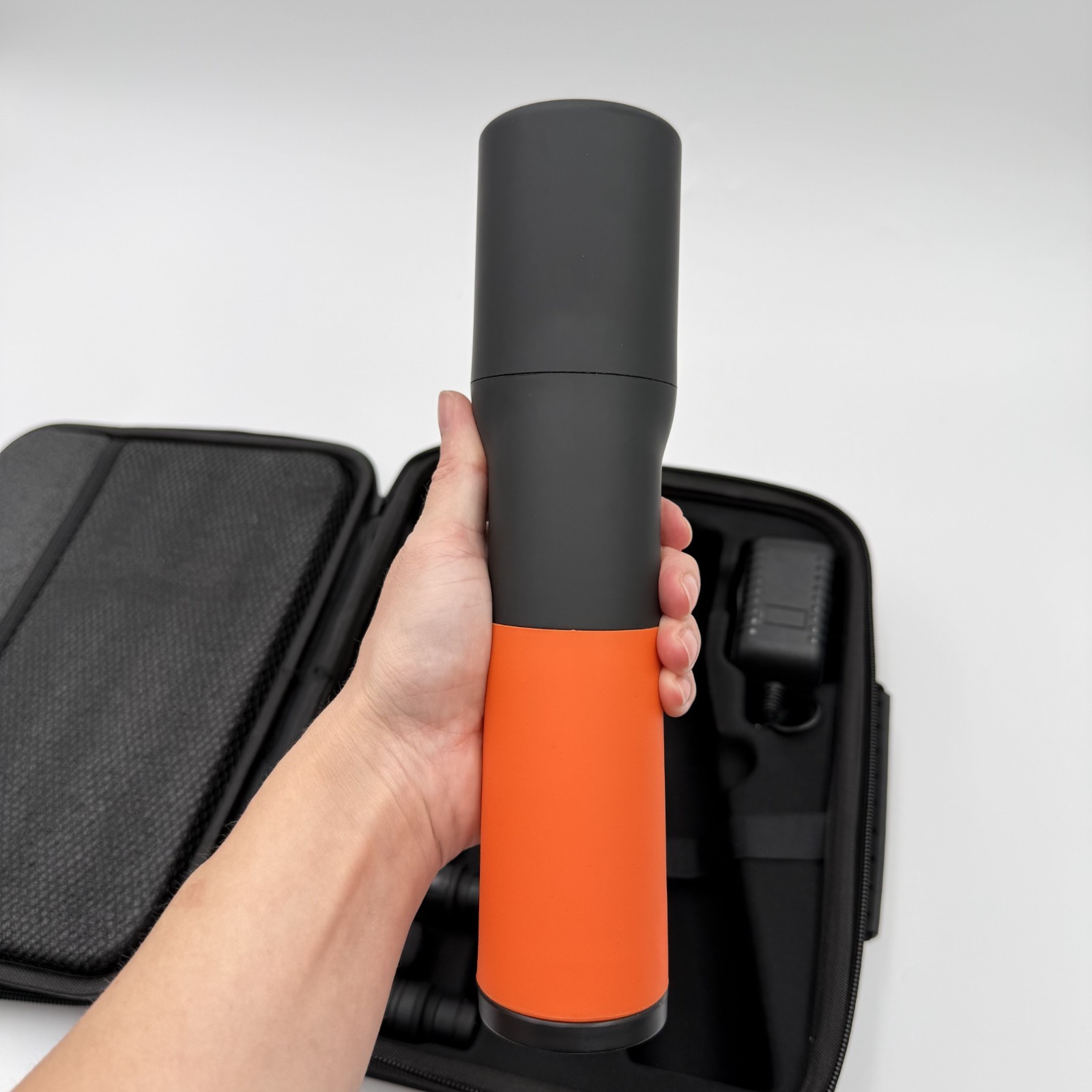 JAWKU Muscle Blaster V2 Percussion Massage Gun Massager 5-Speed 4 Heads Orange