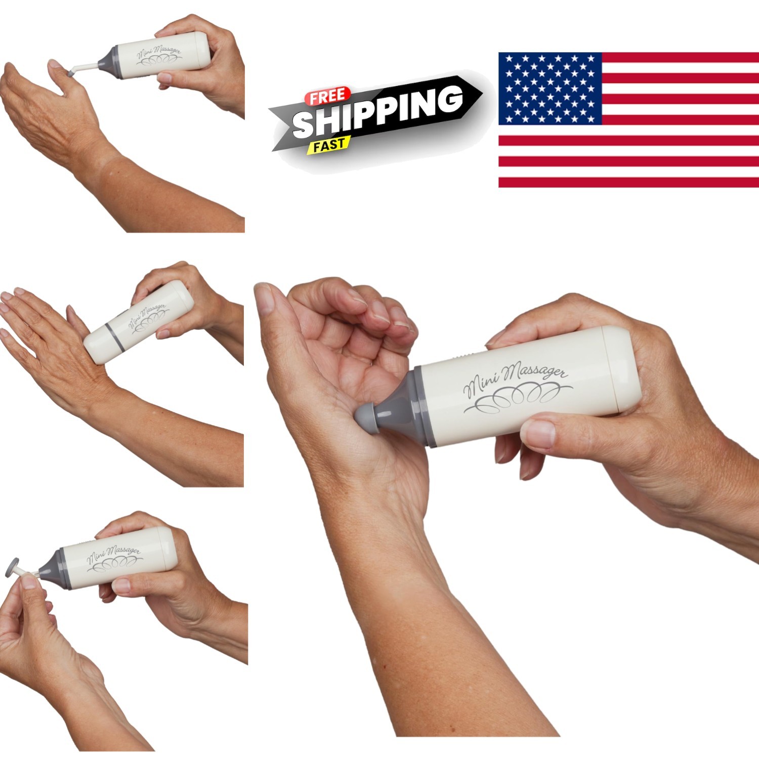 Mini Therapeutic Massager Handheld Vibrating Tool for Pain Relief and Therapy