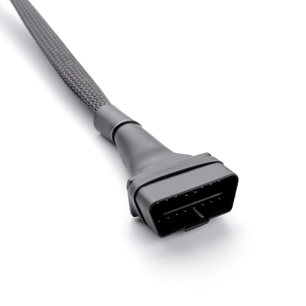 OBD2 Extension Cable, -A15 Flat Ribbon Cable Full 16Pin OBDII Female to Male Cab