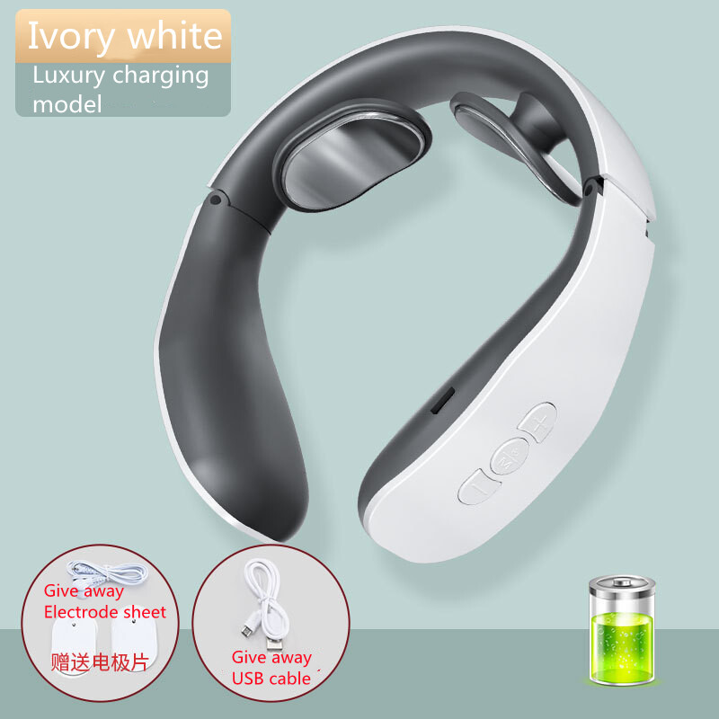 Electromagnetic pulse heating massager for shoulder and neck