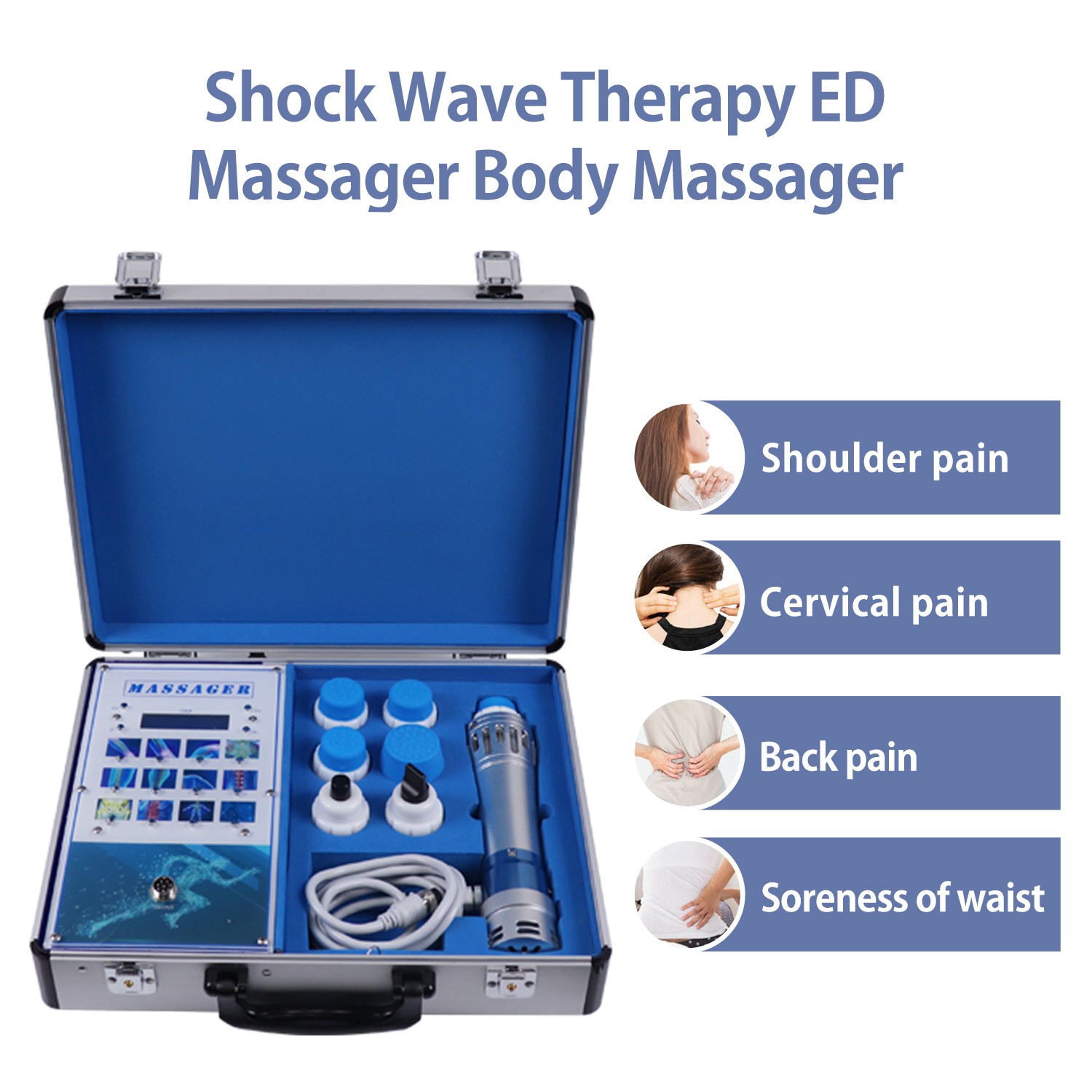 ED Shockwave Therapy Machine For Erectile Dysfunction Pain Relief Body Massager
